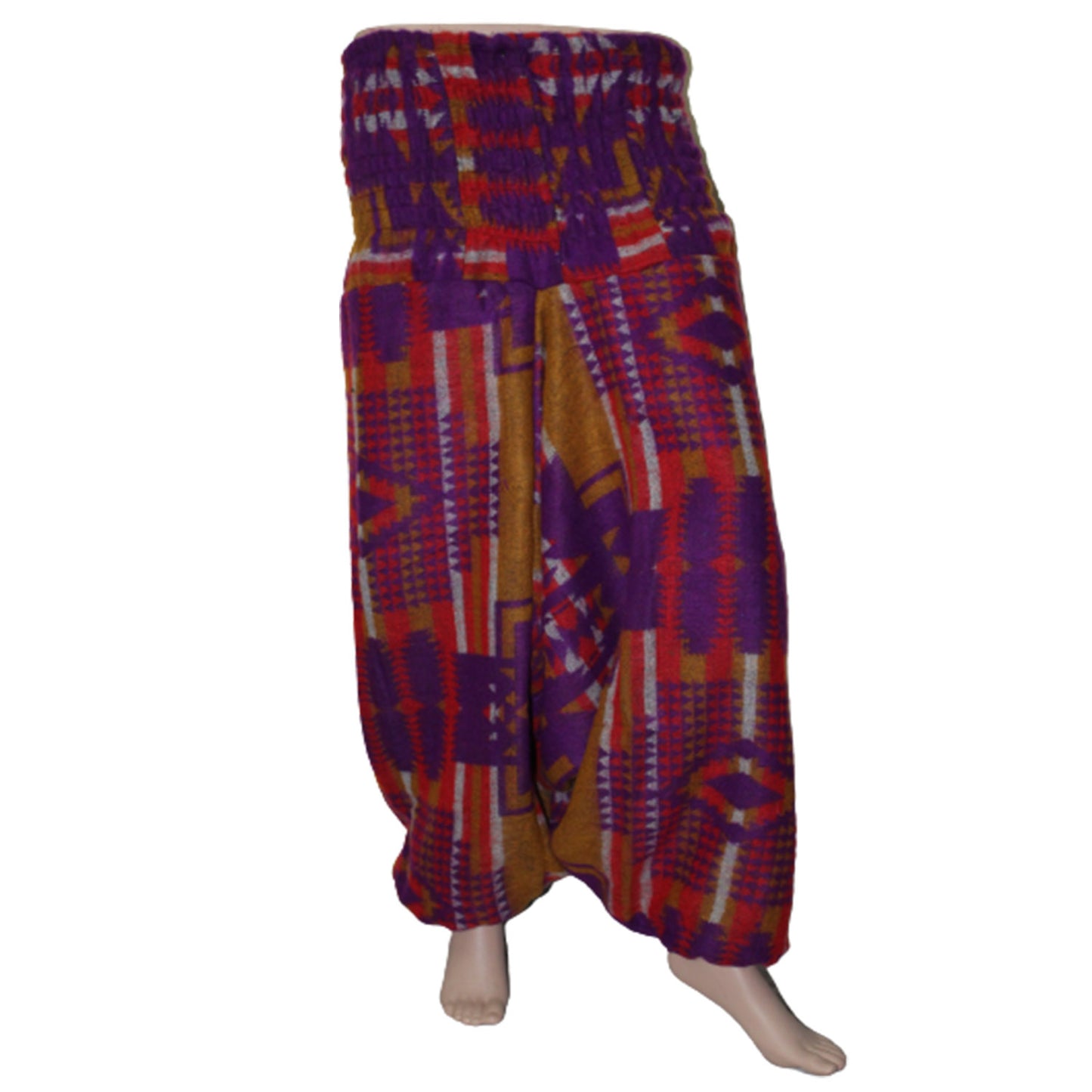 Ganesha Handicrafts, Harem Printed Woolen Trousers, Harem Trousers , Woolen Harem Pant, Women Harem Trousers,  Fashion For Womens Harem Trousers, Trending Womens Trousers, Multi colour Women Harem Trousers. 