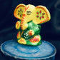 Ganesh Handicrafts Mini Elephant ganesh ornament , Multicolour ornaments , Green Ganesha ornaments , Ornament, Elephant Ornament, Ganesh Ornament