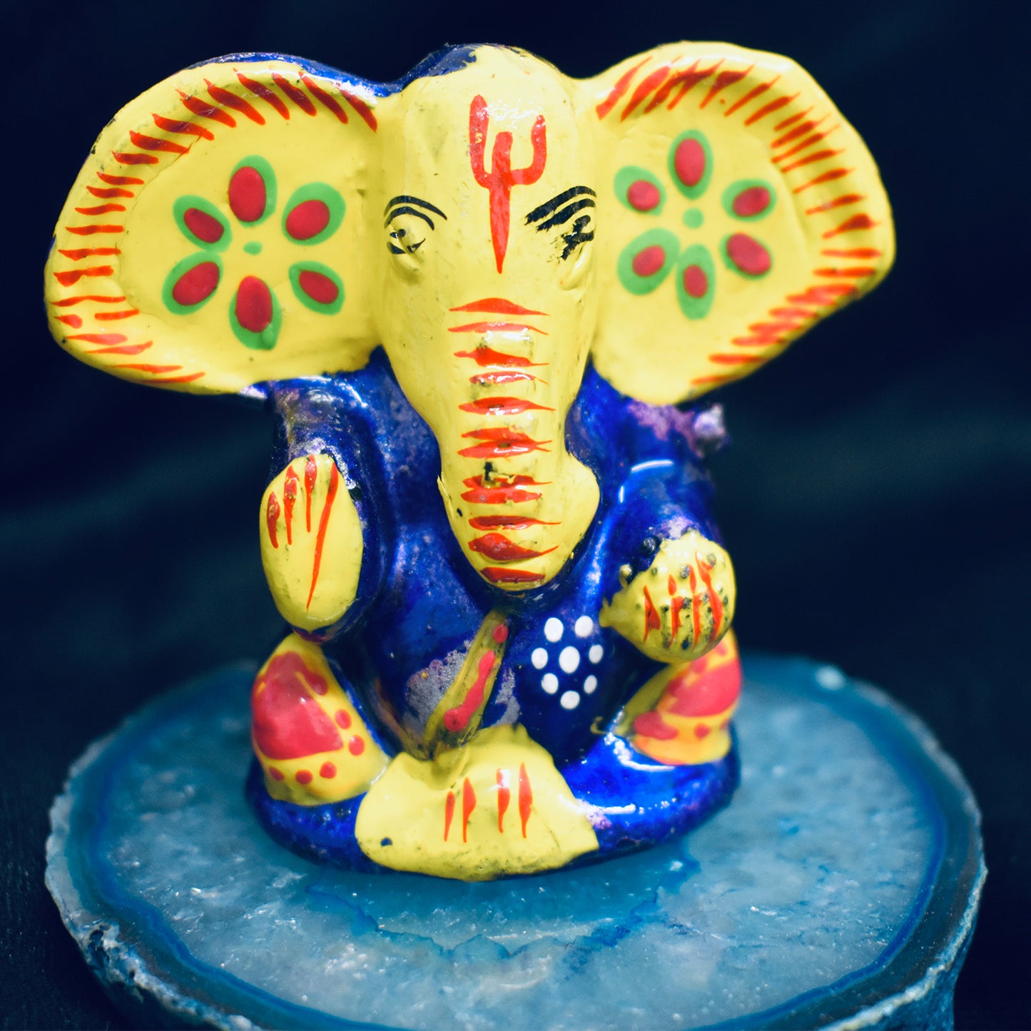 Ganesh Handicrafts Mini Elephant ganesh ornament , Multicolour ornaments , Blue Ganesha ornaments , Ornament, Elephant Ornament, Ganesh Ornament