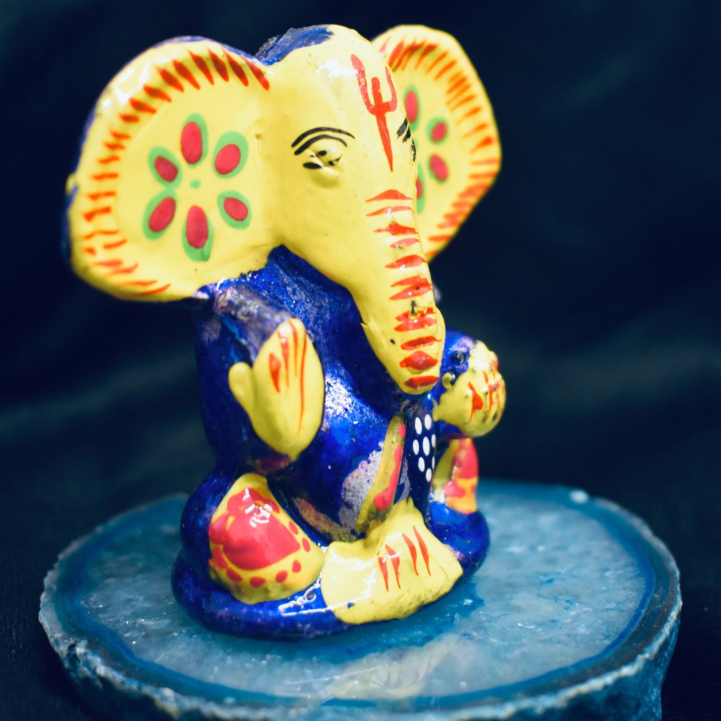Ganesh Handicrafts Mini Elephant ganesh ornament , Multicolour ornaments , Four types ganesha ornaments , Four ganesha idol