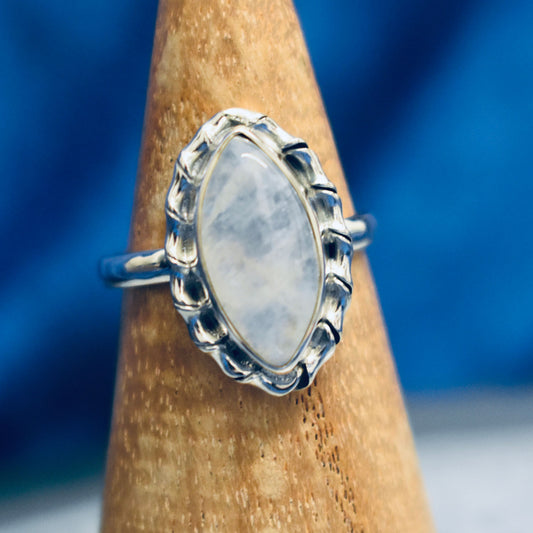 Ganesha Handicrafts, Modern Moonstone Ring, Moonstone Ring, Womens New Model Ring, New Modern Womens Ring, Womens Fashion Ring, Women's Traditional Ring. 