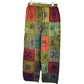 Ganesha Handicrafts Patchwork Stamped Trousers, Trousers, Multicolour Trousers, Stamped Trousers, Patchwork Trousers, Design Trousers