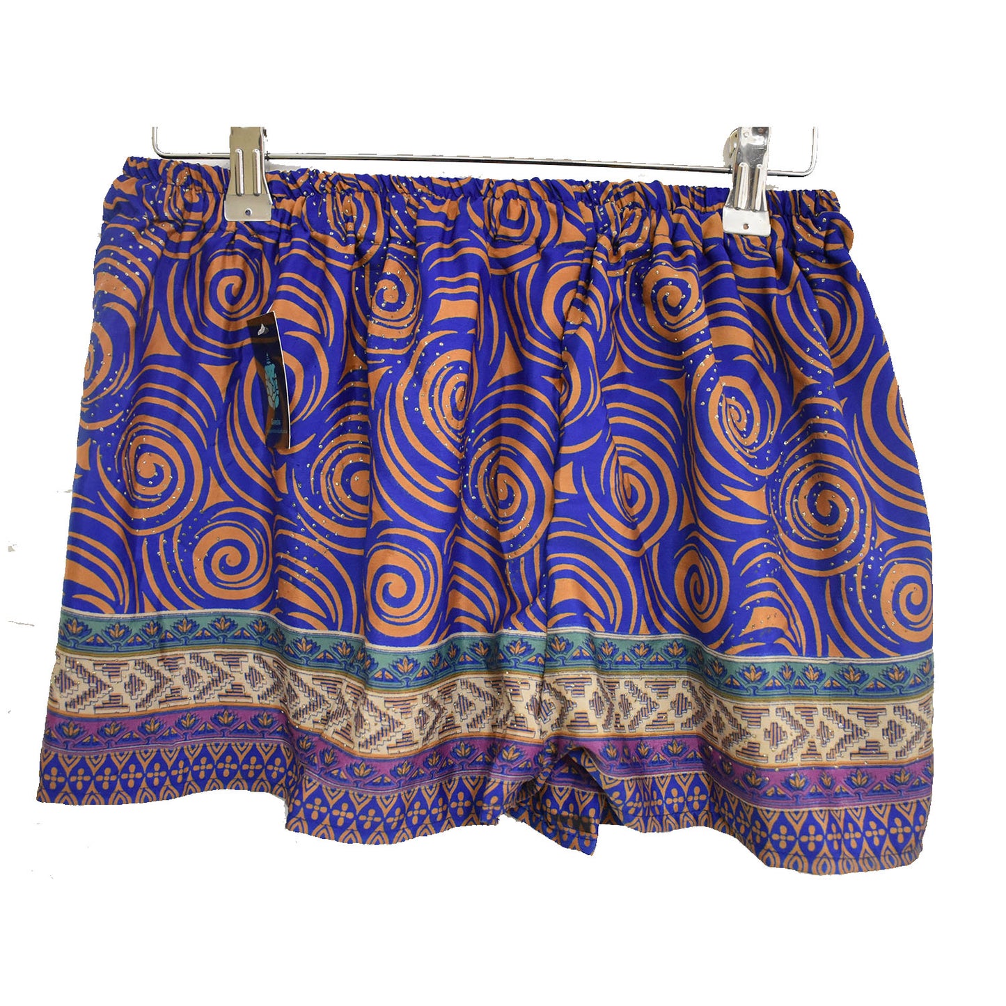 Ganesha Handicrafts Summer Silk Shorts, Shorts, Designed Shorts, Silk Shorts, Summer Shorts, Branded Shorts, Blue Shorts, ROunded Shorts