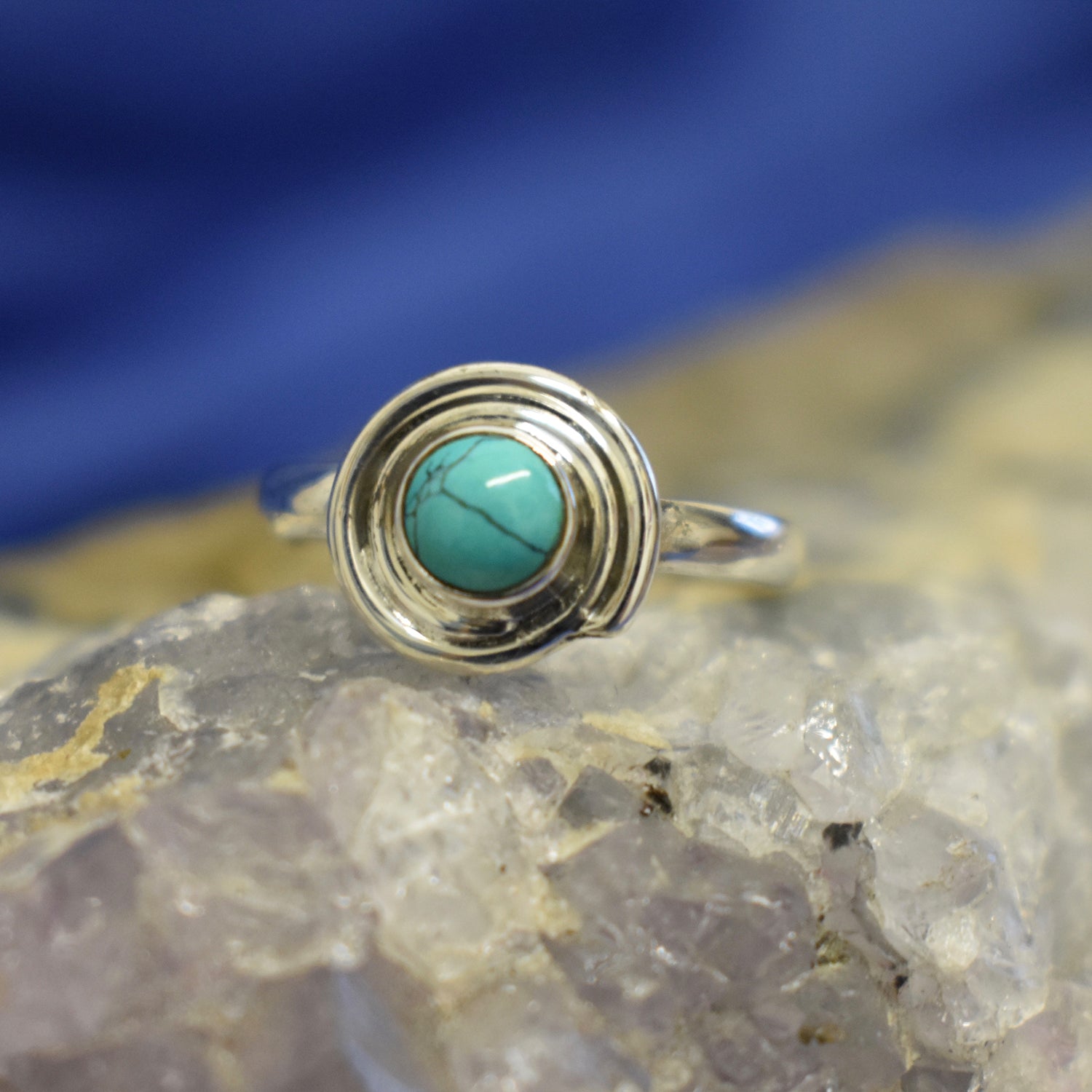 Ganesha Handicrafts, Swirl Pattern Ring, Swirl Ring, Women's Ring, Womens Trending Swirl Ring, Women's Modern Ring, Women's Traditional ring, Green Swirl Ring.