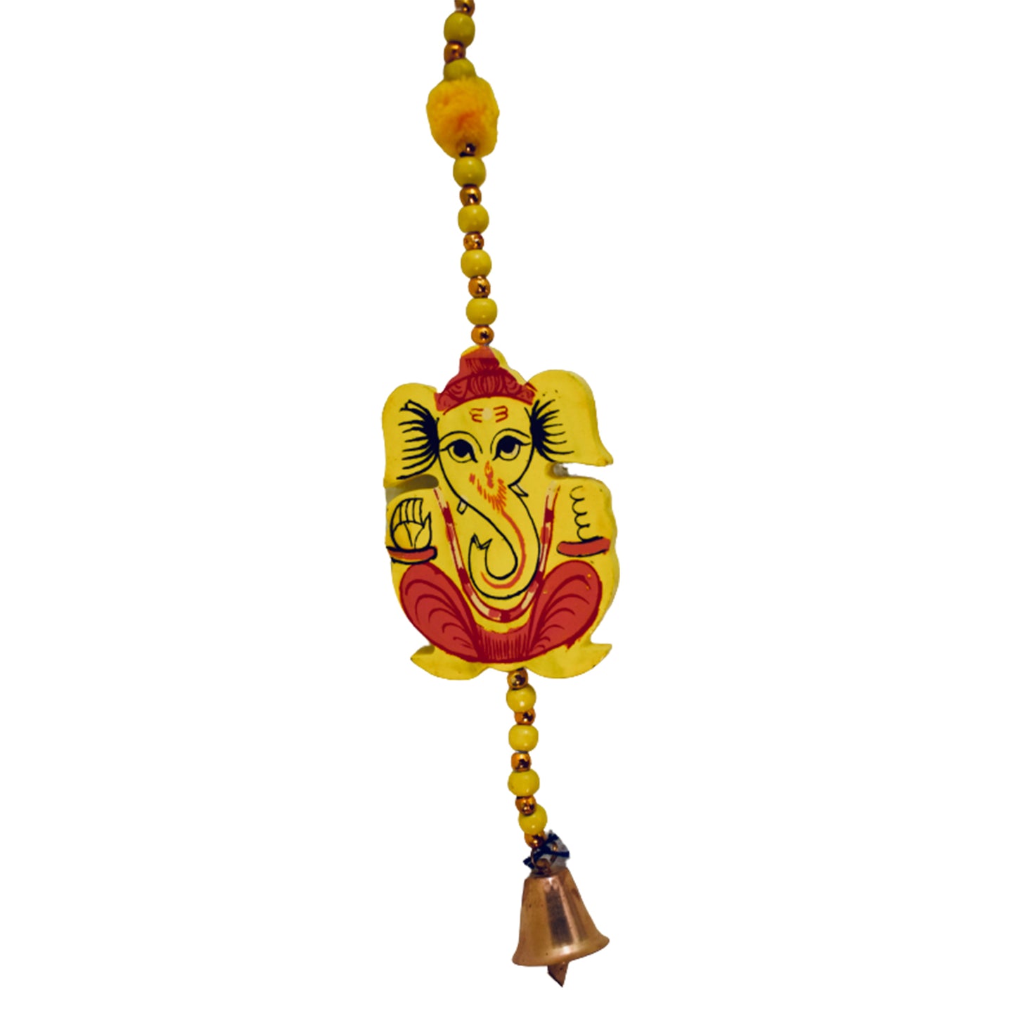 Ganesh Handicrafts Yellow Wooden Elephant Hanging, Elephant Hanging, Wooden Elephant, Yellow Hanging, Yellow Elephant Hanging