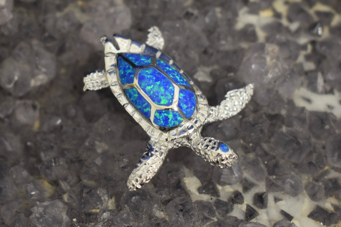 Cultured Opal Turtle Pendant