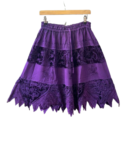 Mini Velvet Skirt