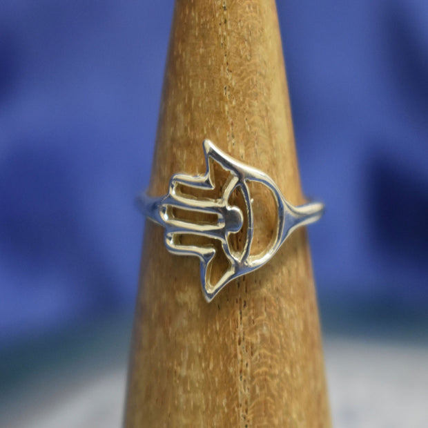 Ganesha Handicrafts Hand of Hamsa Ring (925) Sterling Silver, Sterling Silver, Ring, Hamsa RIng, Hand Ring, Hand Hamsa Ring, 925 Sterling Silver Ring