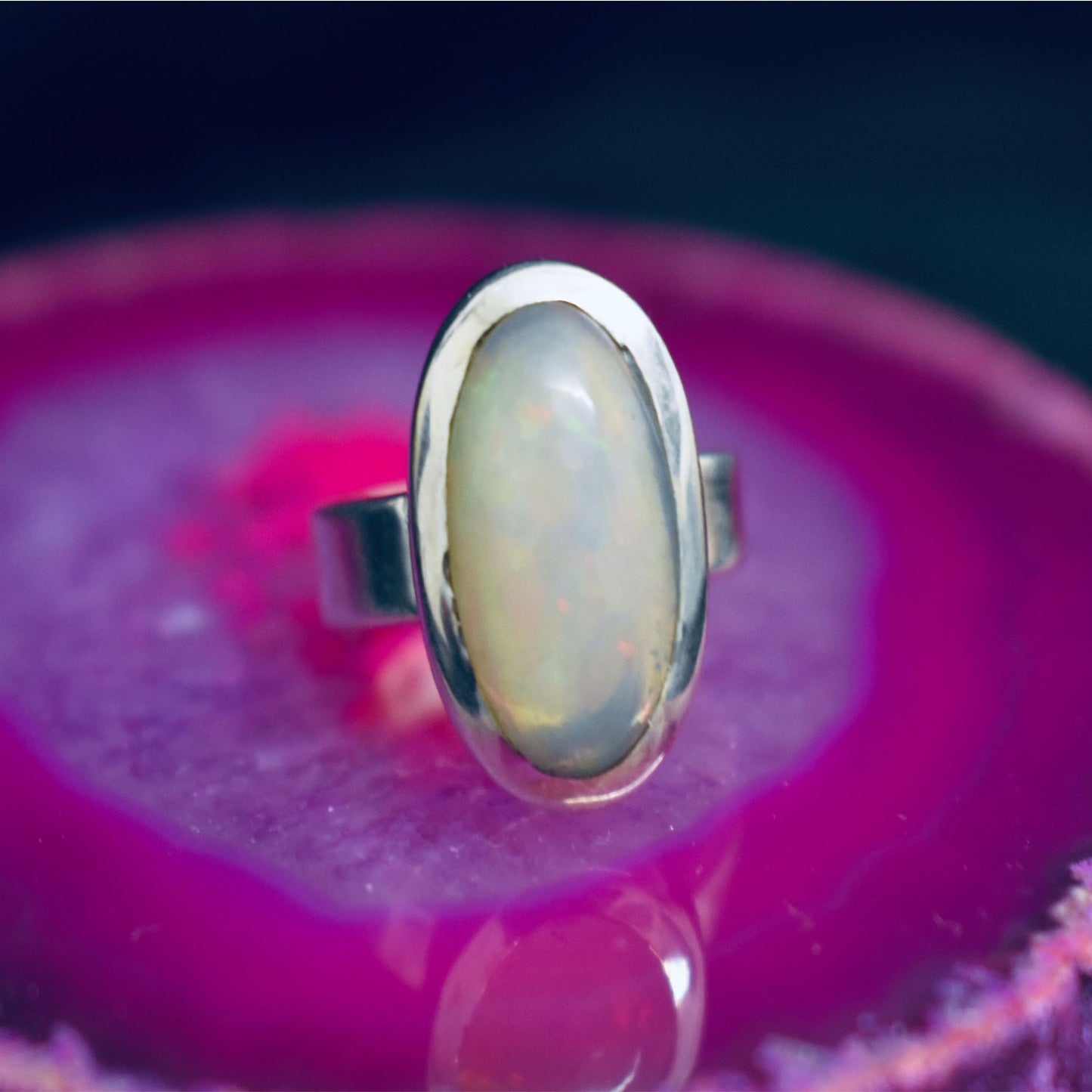 Opal Ring (925) Sterling Silver