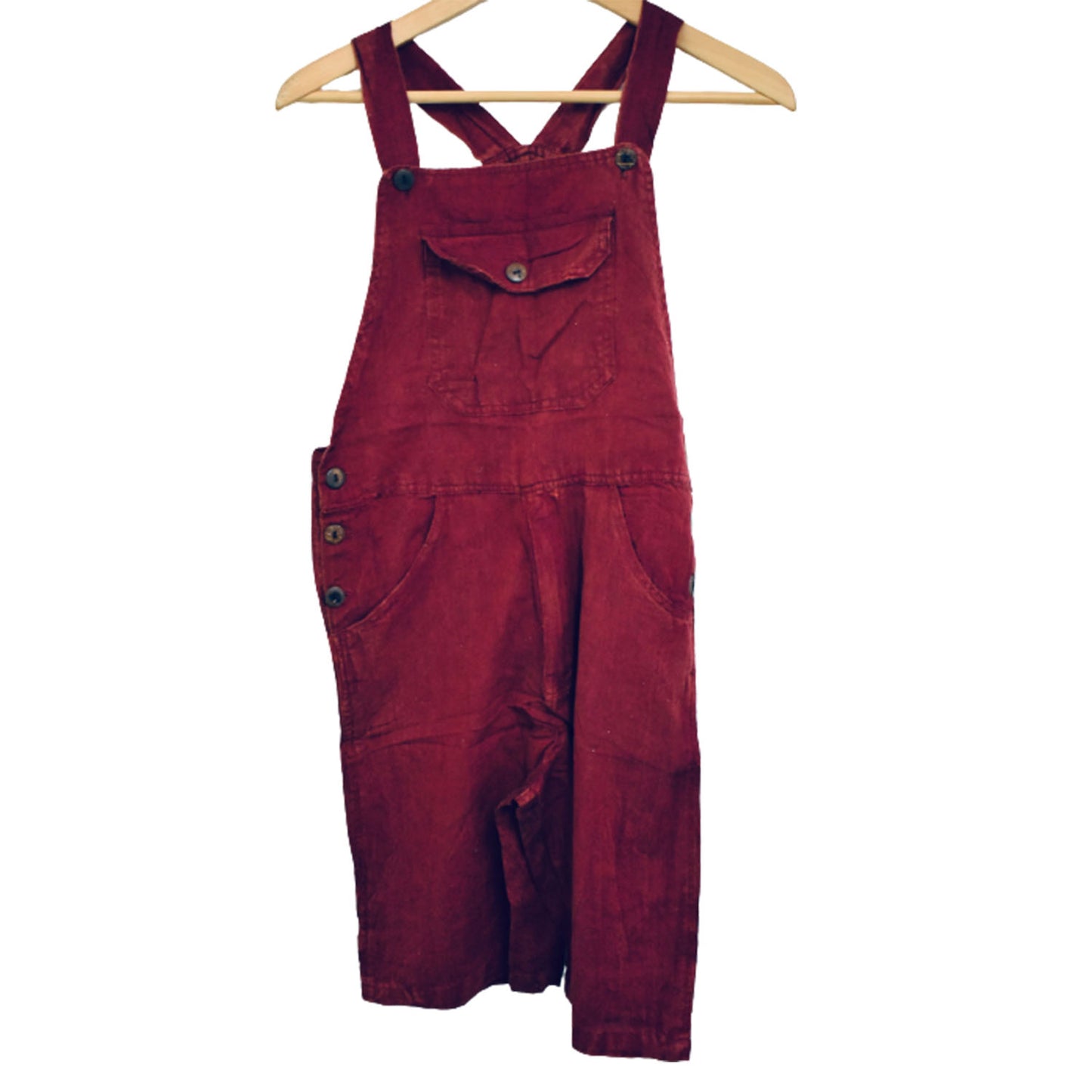 Ganesha Handicrafts Plain Dungaree Shorts, Shorts, Dungaree Shorts, Plain Shorts, Red Shorts, Dungaree Plain Shorts, Modern Shorts 