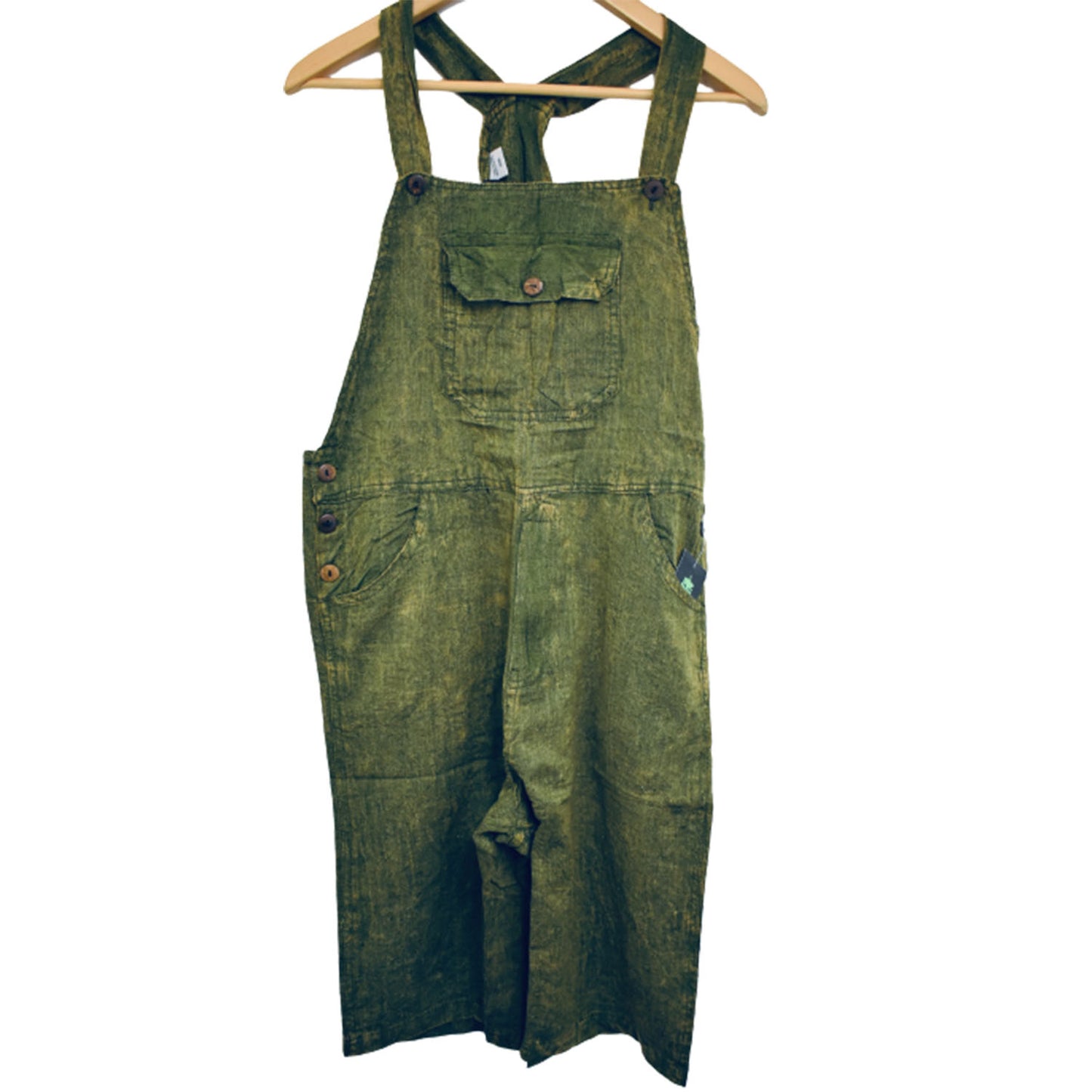 Ganesha Handicrafts Plain Dungaree Shorts, Shorts, Dungaree Shorts, Plain Shorts, Green Shorts, Dungaree Plain Shorts, Modern Shorts