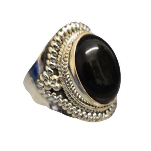 Ganesha Handicrafts Vintage Onyx Ring (925) Sterling sliver , Vintage ring , Sliver ring , Onyx ring , Streling onyx ring , Stone ring