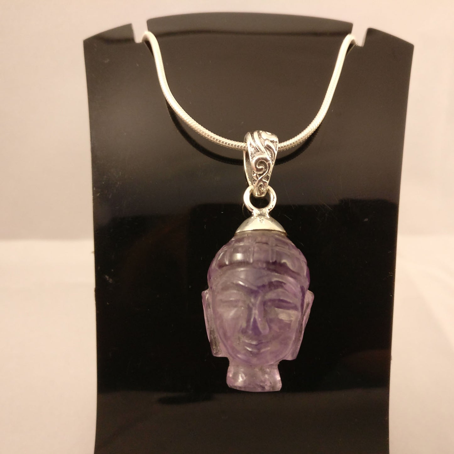 Ganesha Handicrafts, Amethyst Gemstone Buddha's Head | 925 Sterling Silver Pendant, Amethyst Gemstone Buddha's Head, 925 Sterling Silver Pendant, Womens Fashion for Amethyst Gemstone Buddha's Head, Womens-925 Sterling Silver Pendant, Traditional 925 Sterling Silver Pendant, Gifts, Buddha's Head-925 Sterling Silver Pendant.