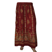 Ganesha Handicrafts Beautiful Indian Sequin Long Skirt, Maroon Skirt, Beautiful long skirt, Indian Skirt, Skirt, Womens Skirt, Indian Skirt, Rich Look Skirt