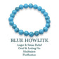 Ganesha Handicrafts, Blue Howlite Bracelet, Blue Bracelet, Howlite Bracelet, Women's Trending Bracelet.