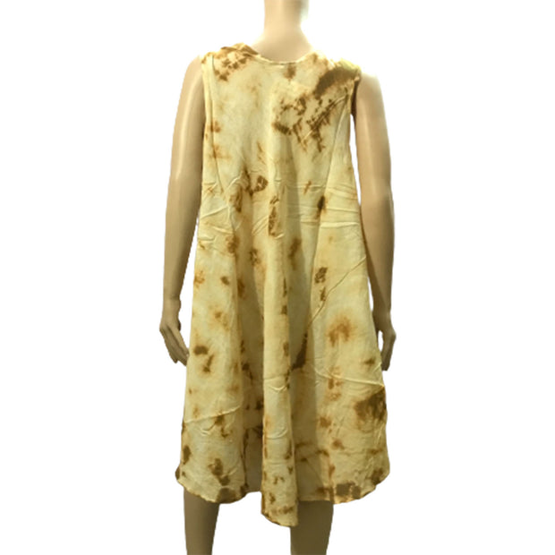Ganesha Handicrafts, Butterfly Print Embroidered Dress, Women's Butterfly Print Embroidered Dress, Fashion Dress, Trending Embroidered Dress, Yellow colour Butterfly Print Embroidered Dress.