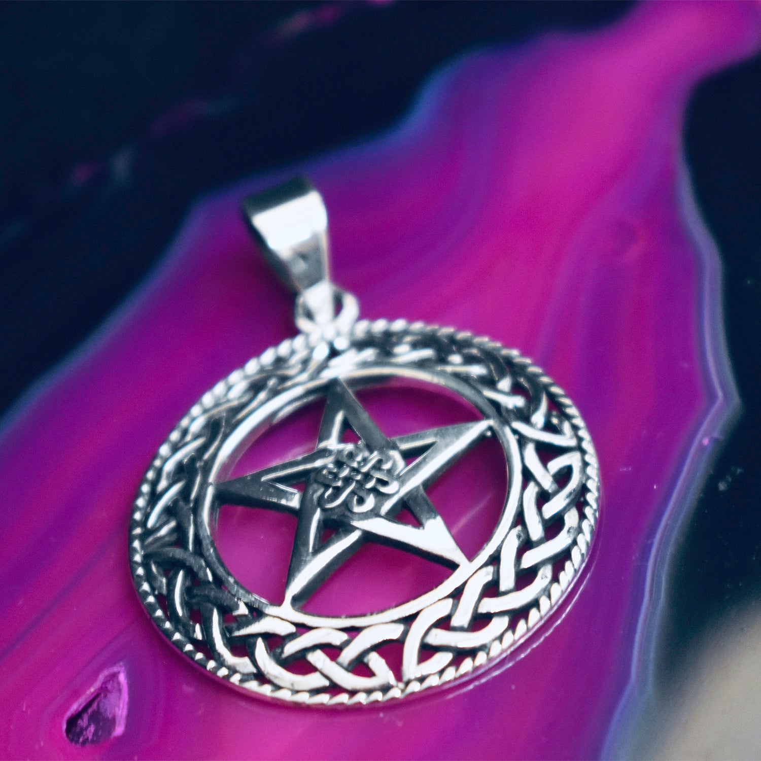 Ganesha Handicrafts, Celtic Style Pentagram Pendant, Celtic Pendant, Celtic Style Pendant, Celtic Pendant, Women's Fashion Pentagram Pendant, Trending Women's Pendant.