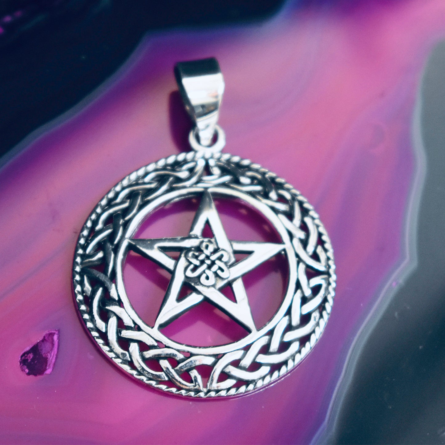 Ganesha Handicrafts, Celtic Style Pentagram Pendant, Celtic Pendant, Celtic Style Pendant, Celtic Pendant, Women's Fashion Pentagram Pendant, Trending Women's Pendant.