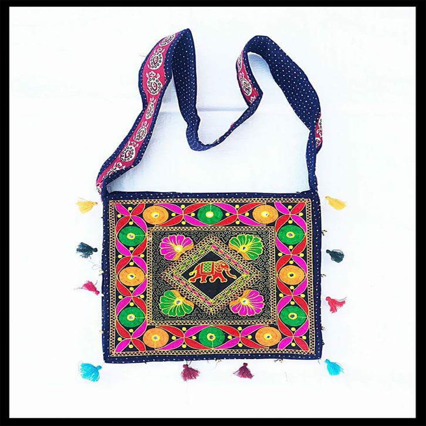 Ganesha Handicrafts ColorfulSling Bag , Multi color Bag, Fancy Bag, Hand Bag