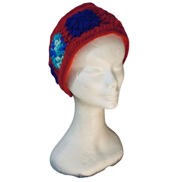 Ganesha Handicrafts Cosy Knitted Headband, Headband, Knitted Headband, Cosy Headband, Cosy Knitted, BLue Headband, Trending Haedband, Modern Headband, Flower Design Headband