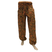 Ganesha Handicrafts Cuffed Casual Trousers, Trousers, Casual Trousers, Cuffed Trousers, Yellow & Black Round Trousers