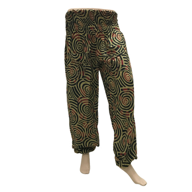 Ganesha Handicrafts Cuffed Casual Trousers, Trousers, ROund design Trousers, Casual Trousers, Cuffed Trousers