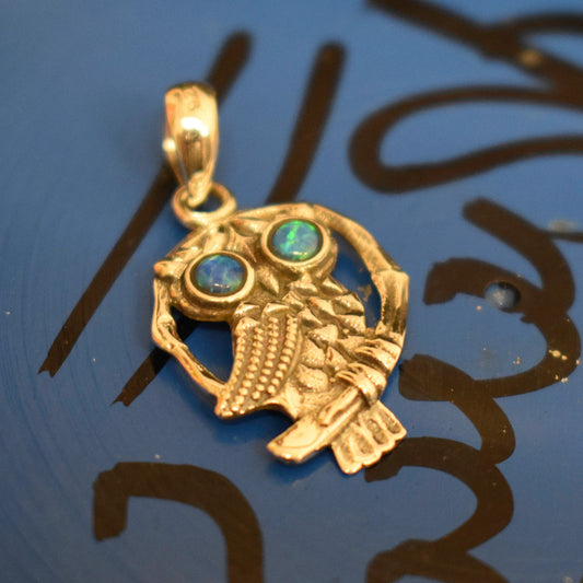 Ganesha Handicrafts, Cultured Opal Owl, Opal Owl, Womens Trending Owl  Pendant, New Model Womens Pendant,  Womens Fashion Pendant, Womens  New Trending Stylish Pendant. 