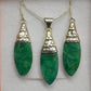 Ganesha Handicrafts, Detailed Emerald Set, Emerald Set, Womens Trending Emerald, New Trending Emerald. 