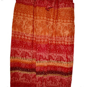 Ganesha Handicrafts, Elephant Straight Cuffed Harem, Elephant Cuffed Harem, Women's Trending Cuffed Harem, Red colour Cuffed harem.