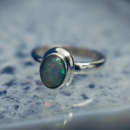 Ganesha Handicrafts, Ethiopian Opal Ring, Opal Ring, Womens Trending Ring, New Model ring, Women's New Modern Ring.  