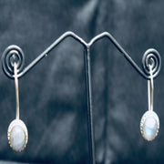 Ganesha Handicrafts, Fixed Latch Labradorite Earrings, Labradorite Earrings, Womens trending Earrings, New Model Earrings, New Modern Women's Earrings, Women's Stylish Ring. 