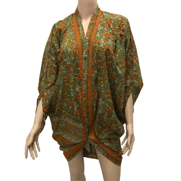 Ganesha Handicraft Floral Loose Fit Kimono , Top, Floral Top