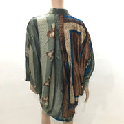 Ganesha Handicrafts Floral loose fit kimono , Double colour kimono , Modern kimono , Trending kimono , Floral kimono , Loose fit kimono