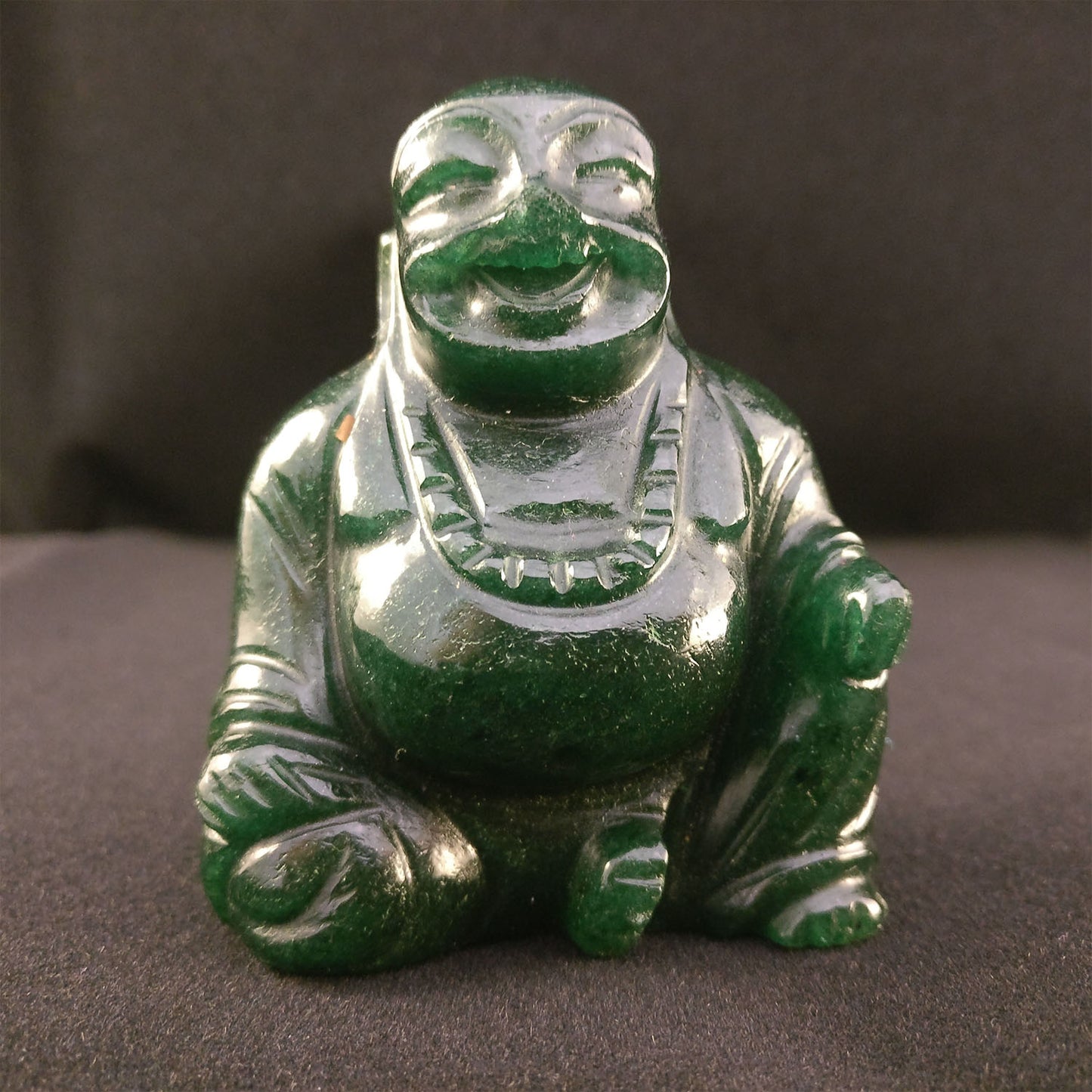 Ganesha Handicrafts-Aventurine Small Buddha Statue, Aventurine Buddha Statue, Green Aventurine Small Buddha Statue, Buddha Statue.