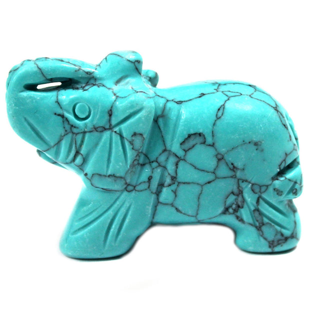 Ganesha Handicrafts Gemstone Elephant - Turquoise, Elephant, Gemstone Turquoise, Blue Elephant