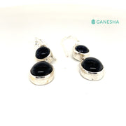 Ganesha Handicrafts Goldstone Double-Drop Earrings - Sterling Silver (925), Goldstone Earrings, Double drop earrings, Sterling silver earrings, Trending Long Earrings