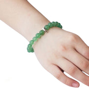 Ganesha Handicrafts, Green Aventurine Bracelet, Green Bracelet, Aventurine Bracelet, Mens Trending Bracelet, Women's Trending Bracelet, Round shape Bracelet, Stylish Braceleted, Green colour Bracelet.