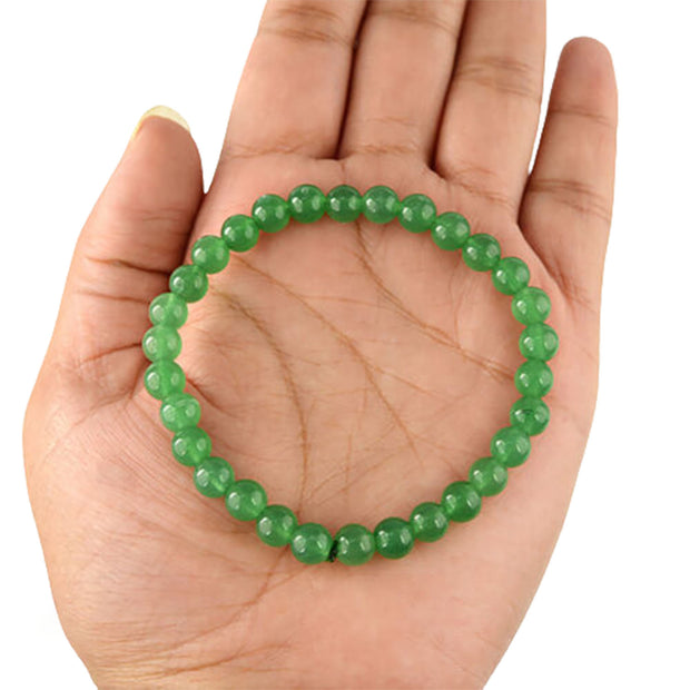 Ganesha Handicrafts, Green Aventurine Bracelet, Green Bracelet, Aventurine Bracelet, Mens Trending Bracelet, Women's Trending Bracelet, Round shape Bracelet, Stylish Braceleted.