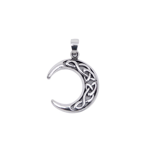 Ganesha Handicrafts Half Moon Pendant | 925 Sterling Silver, Pendant, Silver Pendant, Moon Pendant, Half Moon Pendant, Dollar, Trending Moon Pendant