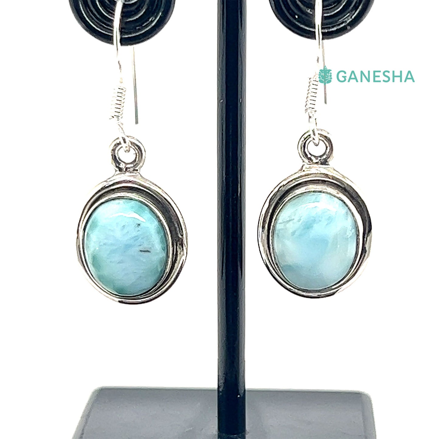 Ganesha handicrafts Larimar - 925 Sterling Silver Jewellery Gift Set With Free Chain, Jewellery gift set, Gift set with free chain, Sterling silver jewellery, Larimar jewellery set, 925 Sterling silver jewellery gift set with free chain