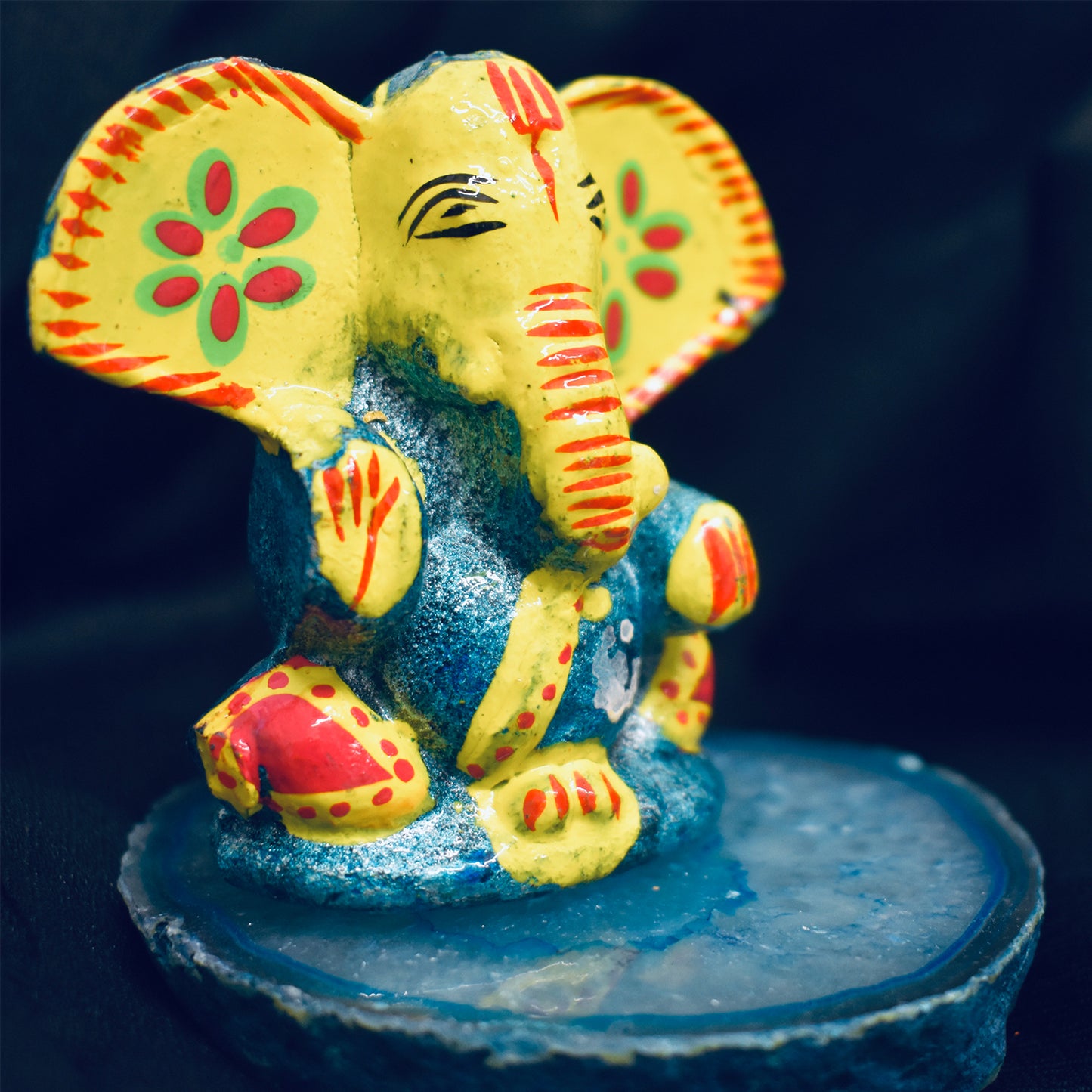 Ganesh Handicrafts Mini Elephant ganesh ornament , Multicolour ornaments , Blue Ganesha ornaments , Ornament, Elephant Ornament, Ganesh Ornament