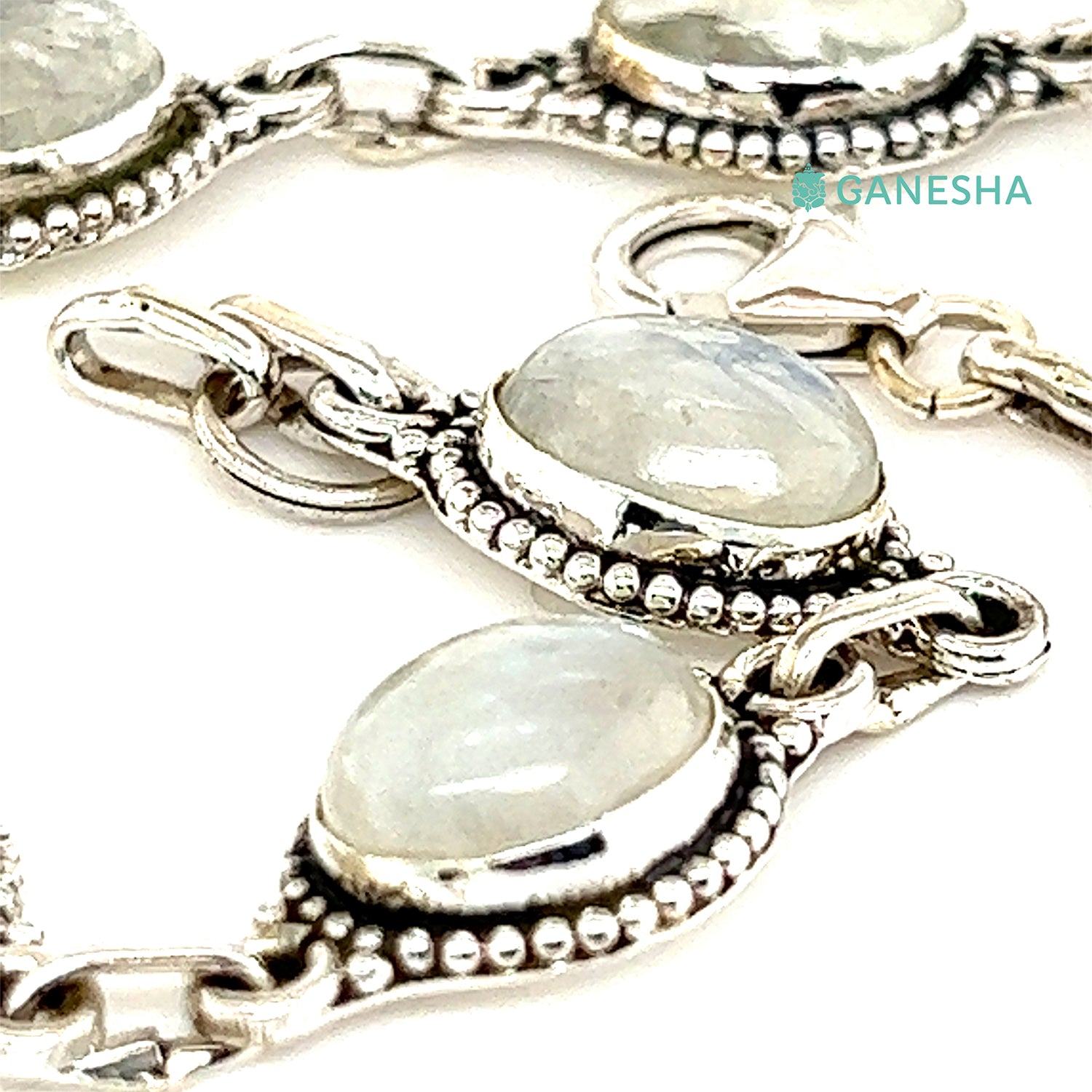 Ganesha Handicrafts, Moonstone Bracelet (925) Sterling Silver, Moonstone Bracelet, Bracelet Sterling Silver, 925- Sterling Silver Bracelet, Womens Stylish Bracelet, Trending Bracelet.