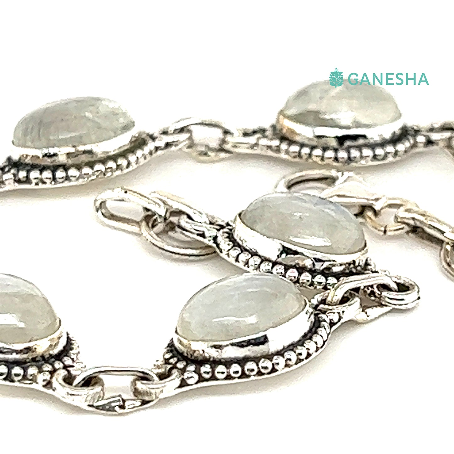 Ganesha Handicrafts, Moonstone Bracelet (925) Sterling Silver, Moonstone Bracelet, Bracelet Sterling Silver, 925- Sterling Silver Bracelet, Womens Stylish Bracelet, Trending Bracelet.