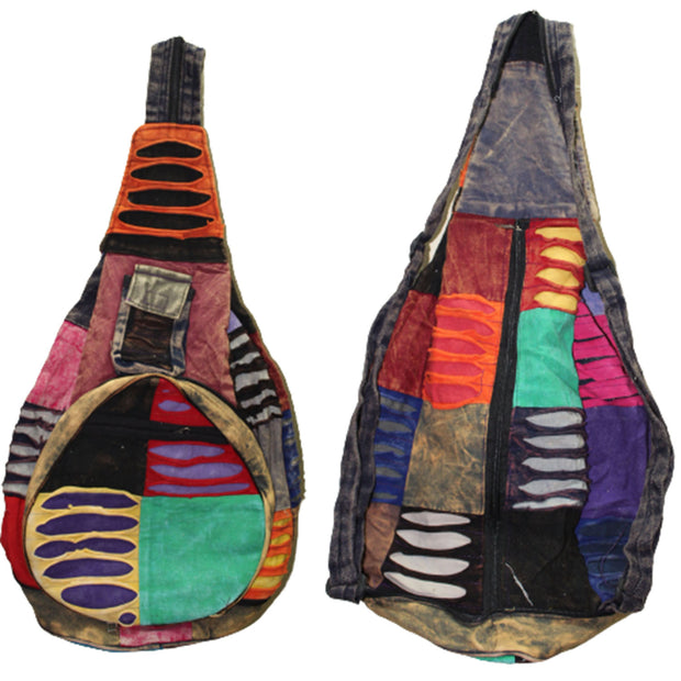 Ganesha Handicrafts Multi-Coloured Printed Rucksack, Backside Bag, Printed Bag, Rucksack bag