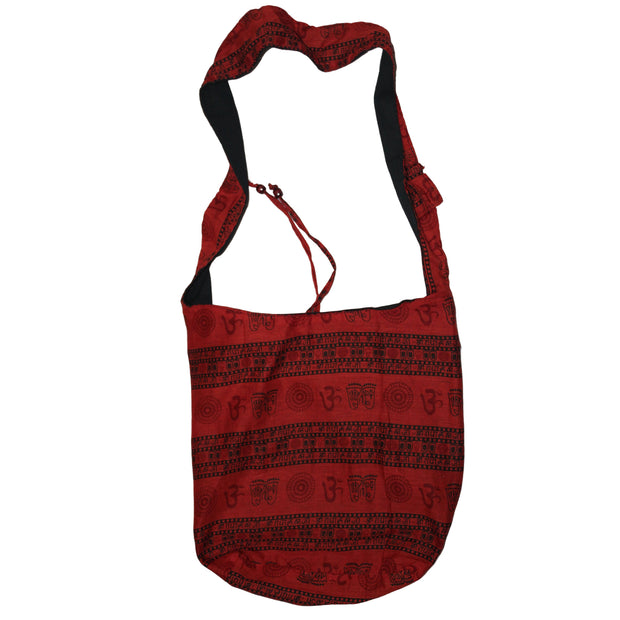 Ganesha Handicrafts Om Print Sling Bag, Sling Bag, Print Sling Bag, Print Bag, One Side Bag,