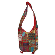 Ganesha Handicrafts Patchwork Embroidered Cotton Sling Bag, Cotton Bag, Multi color bag, Hand Bag,