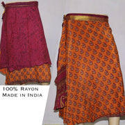 Ganesha Handicrafts, Printed Reversible Wrap Around Skirts, Womens  Printed Reversible Wrap Around Skirts, Fashion  Reversible Wrap Around Skirts, Around Skirts, Trending Women's Skirts.
