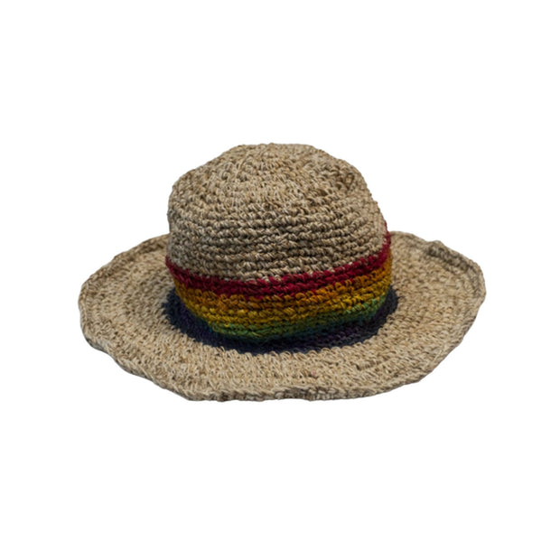 Ganesha handicrafts Rainbow trim hat , Rainbow hat , Triple colour hat , Trending hat