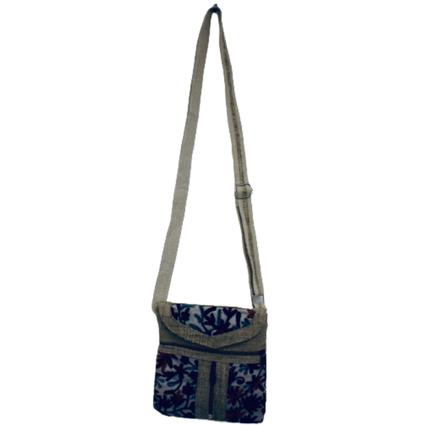 Ganesha Handicrafts Shoulder Hemp Bag, Bag, Shoulder Bag, Zip Bag, Hemp Bag, Designed Shoulder bag, Attractive Shoulder bag, Zip Hemp bag