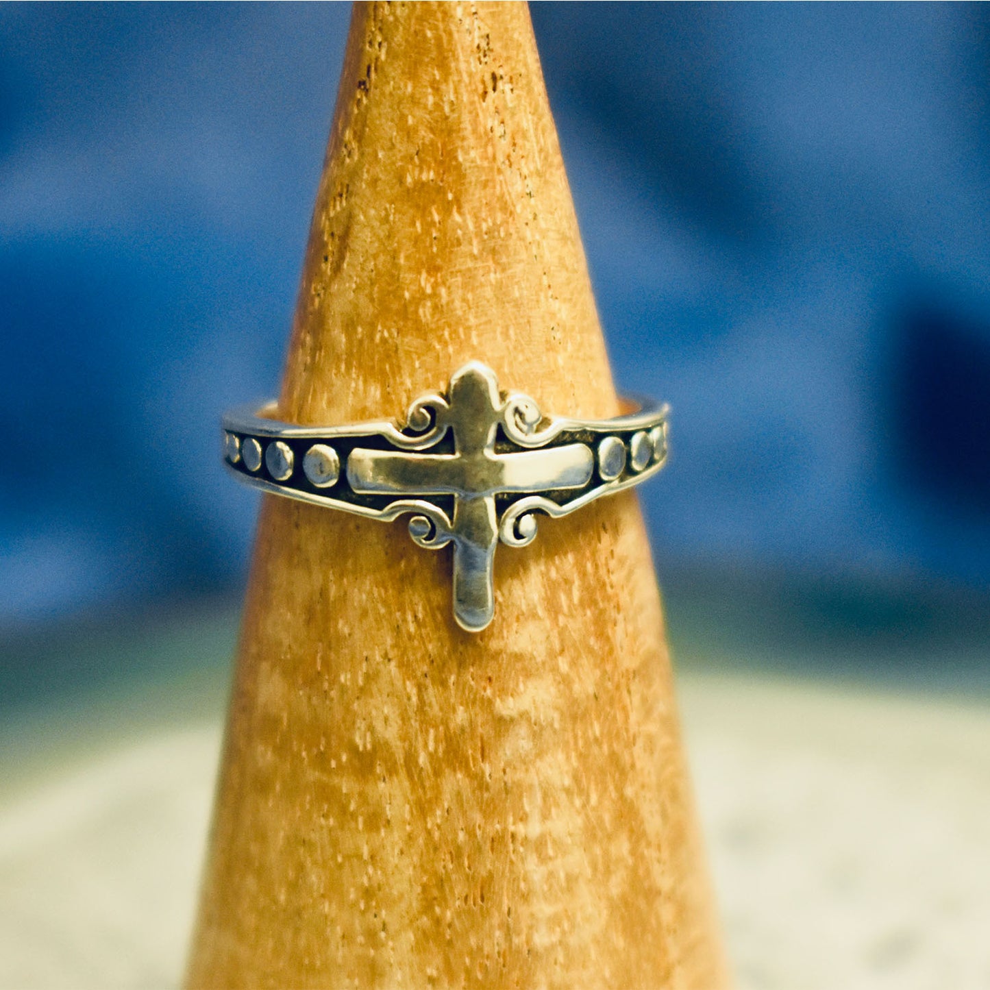 Ganesha Handicrafts Silver Cross Ring, Ring, Cross Ring, Silver Ring, Silver cross ring, Trending ring